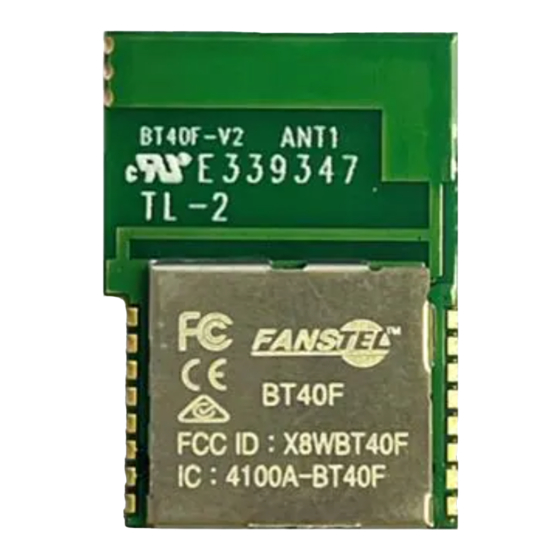 Fanstel BluNor BT40F Manuals