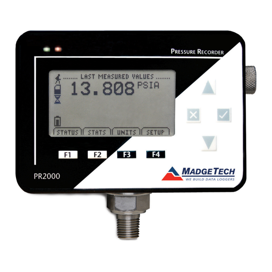MadgeTech PR2009 Product User Manual