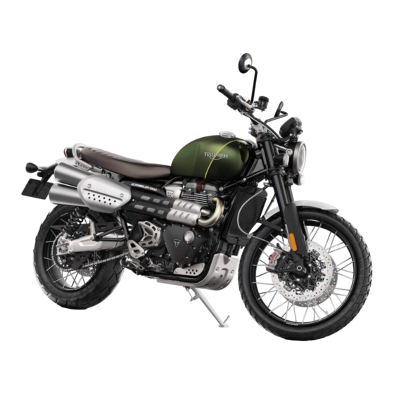 Triumph Scrambler 1200 Steve McQueen Edition Owner's Handbook Manual