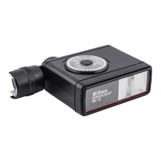 Nikon Speedlight SB-12 Instruction Manual