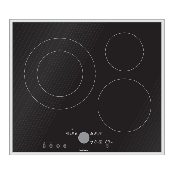 Gaggenau CI 262110 Instruction Manual