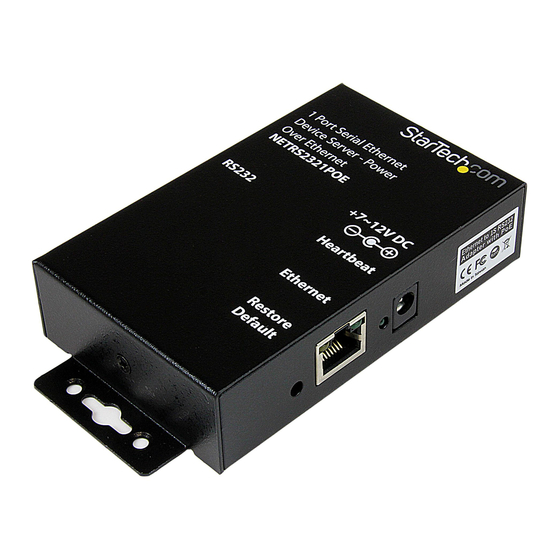 StarTech.com NETRS2321POE Instruction Manual