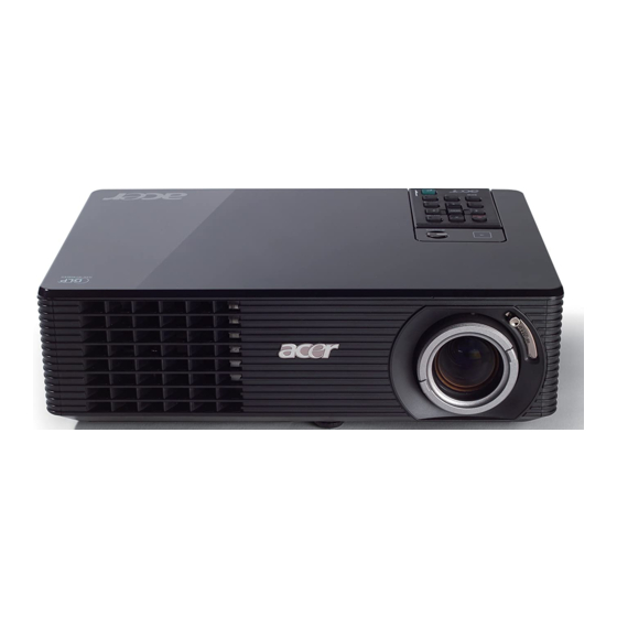 Acer X1260 Serie Service Manual