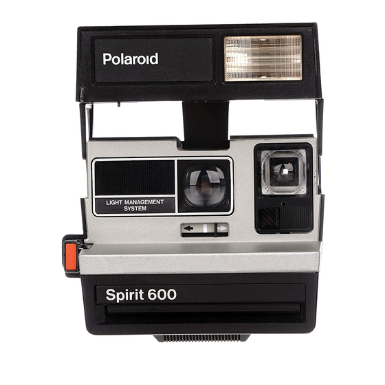 Polaroid Spirit 600 Manual