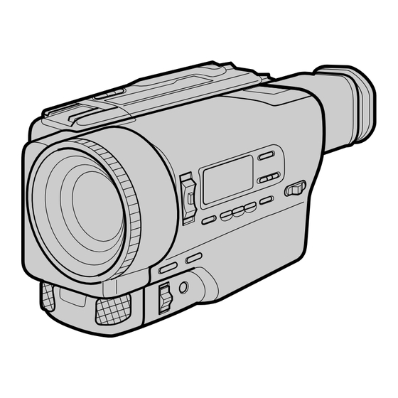 Sony Handycam CCD-TR3400 Operating Instructions Manual