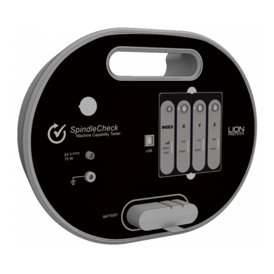 Lion Precision SPINDLECHECK User Manual