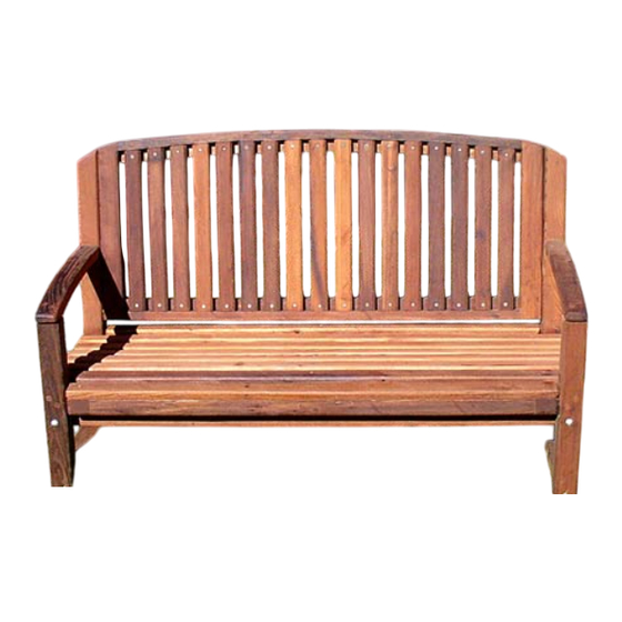 Forever Redwood KID'S WOOD LUNA BENCH Assembly Instructions Manual