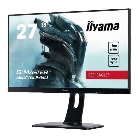 Iiyama G-MASTER GB2760QSU-B1 User Manual