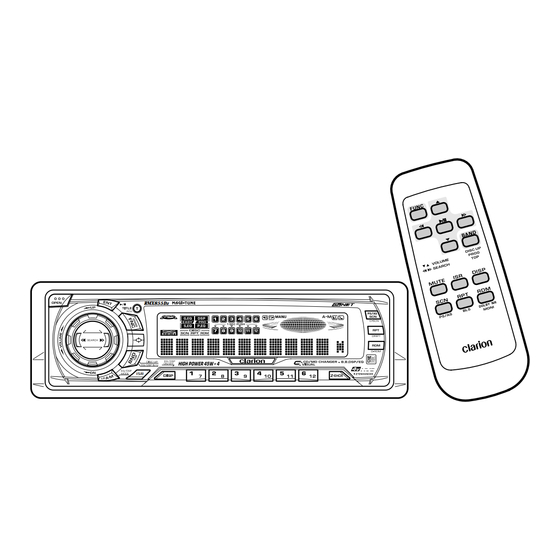 Clarion RMX855Dz Owner's Manual
