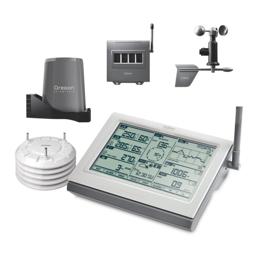 Oregon Scientific WMR300/WMR300A - Professional Weather Center Manual