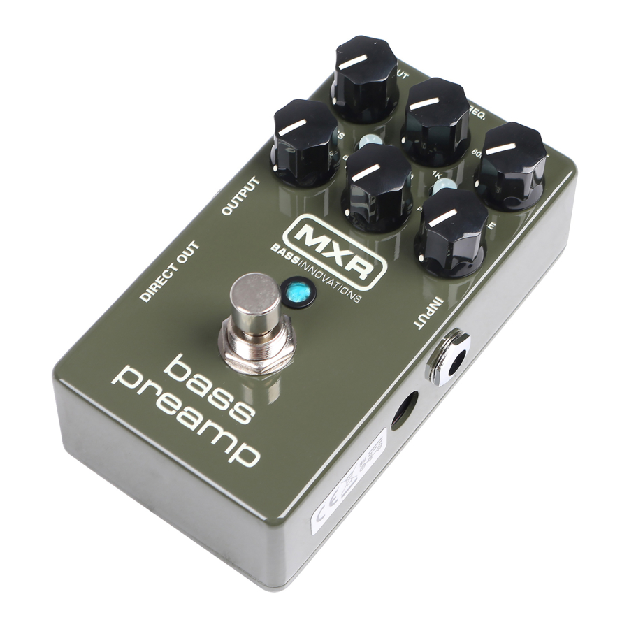 Dunlop MXR M81 BASS PREAMP - Amplifier Manual