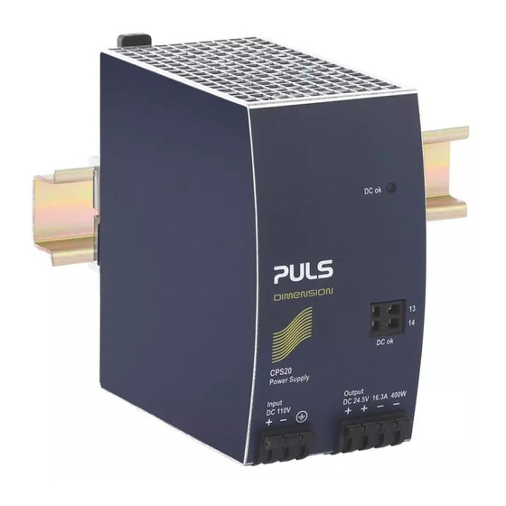Puls DIMENSION CPS20 Series Instruction Manual