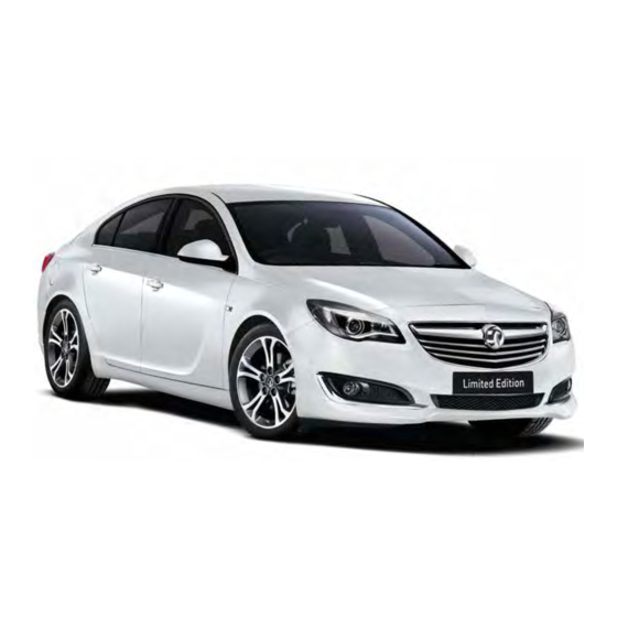 Vauxhall INSIGNIA 2014 Specification