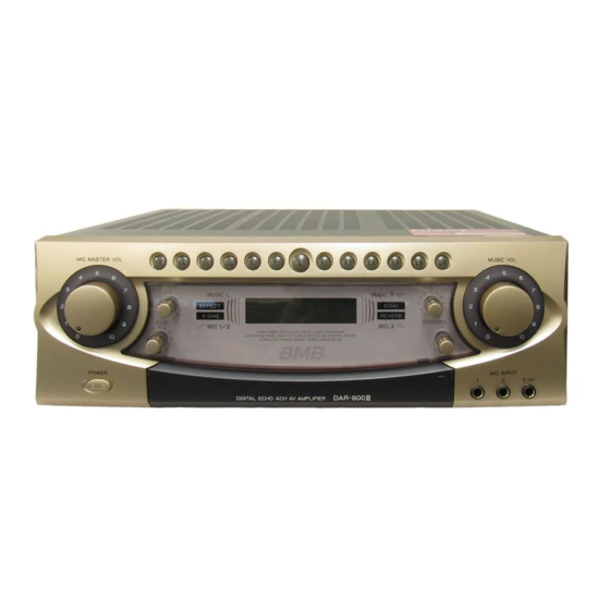 BMB DAR-800II Owner's Manual