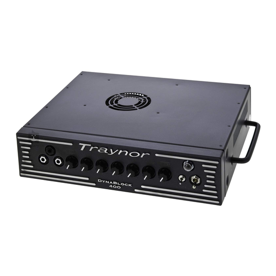 Traynor DynaBlock 400 Manual