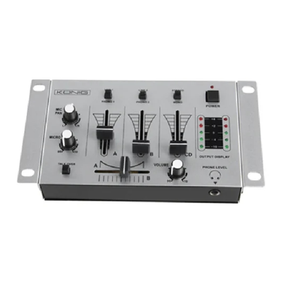Konig KN-DJMIXER10 User Manual