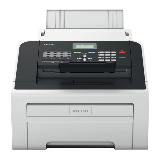 Ricoh fax 1195L User Manual