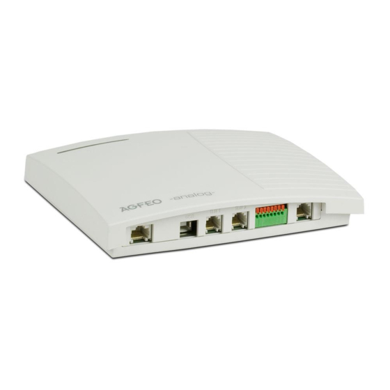 AGFEO AC 14 analog Short User Manual
