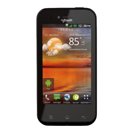 T-Mobile MYTOUCH Start Manual
