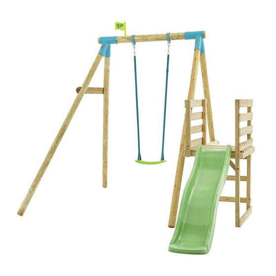 TP Robin Wooden Single Swing Set and Slide Instructions For Assembly, Maintenance And Safe Use