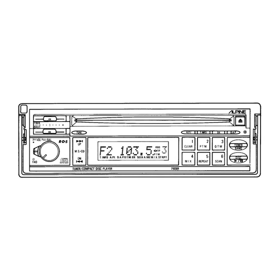Alpine 7906R Service Manual