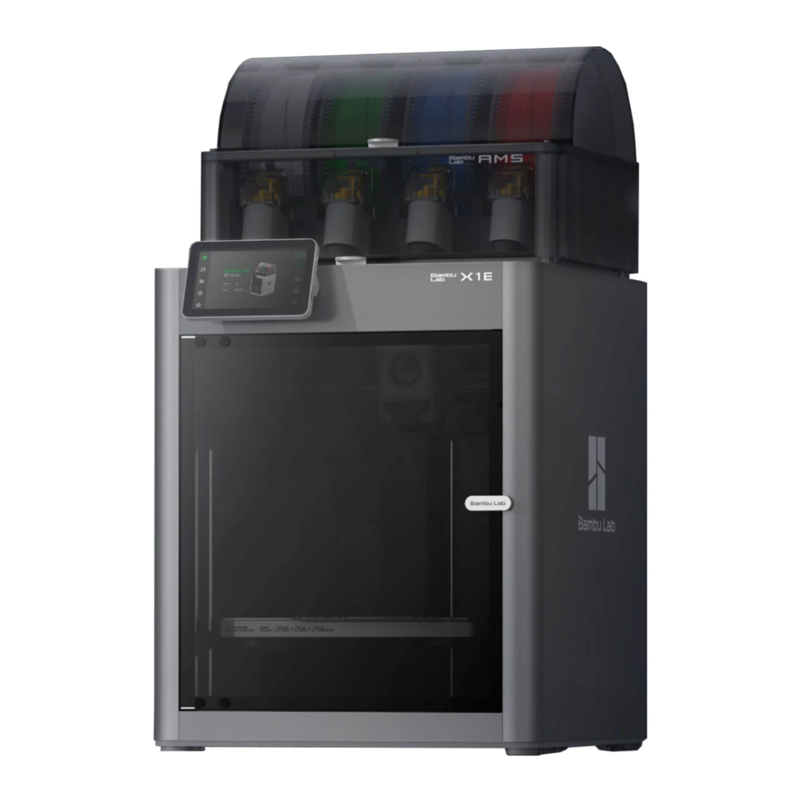 Bambu Lab X1E Manual