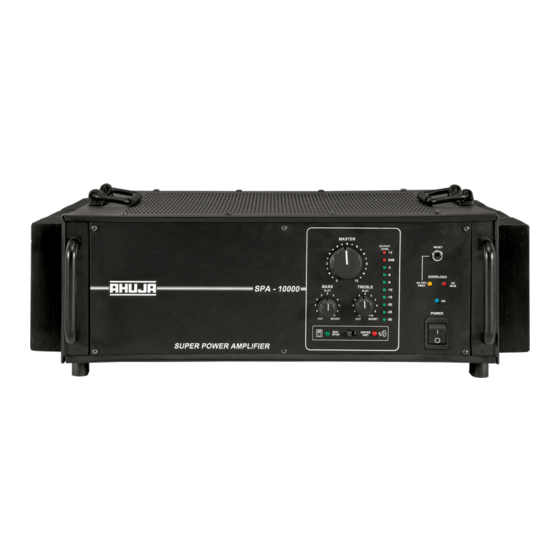 Ahuja SPA-10000 Amplifier Manuals