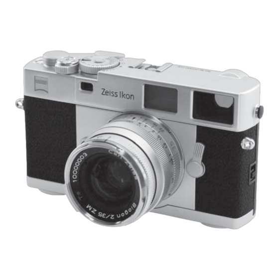 Zeiss Ikon Rangefinder Camera Instruction Manual