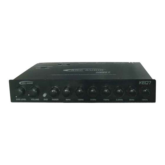 ARC Audio KEQ7 Owner's Manual