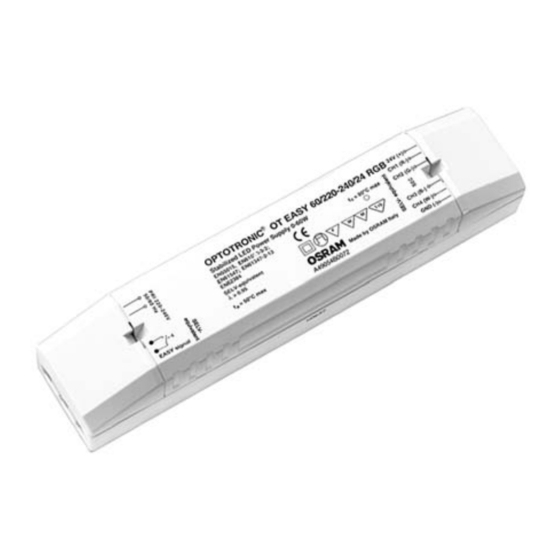 Osram OT EASY 60 II Operating Instructions Manual