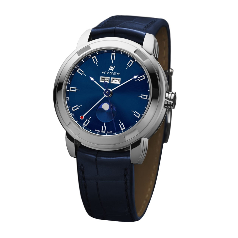 Hysek IO Moon Phase Instructions For Use Manual