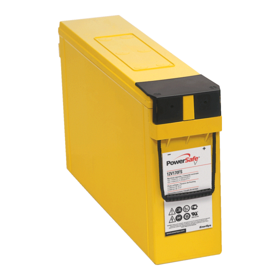 EnerSys PowerSafe Assembly, Installation, Operation & Maintenance Manual