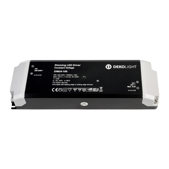 DekoLight 34-100W Product Notes