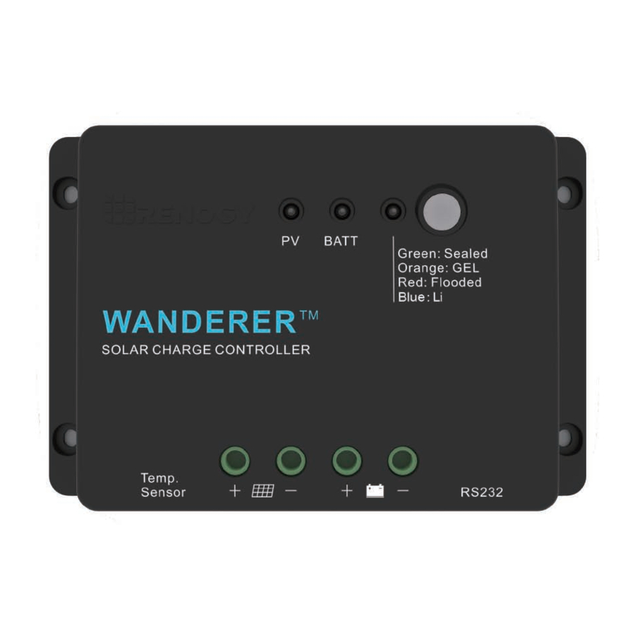 Renogy WANDERER 30A PWM Series Manuals