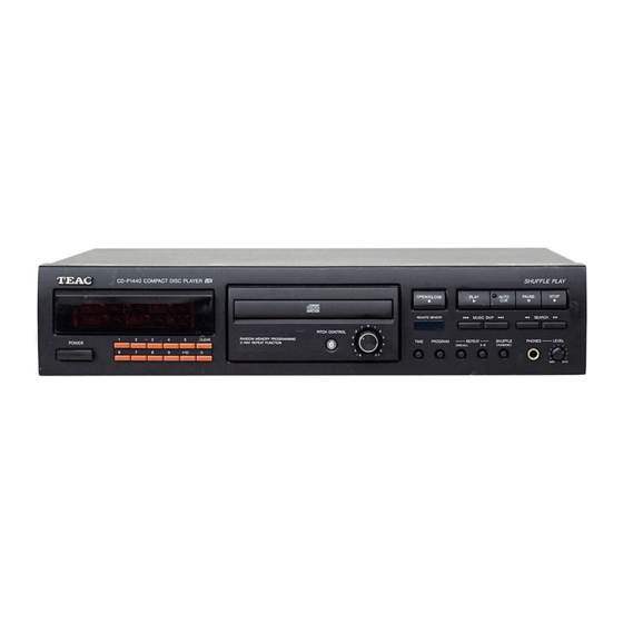 Teac CD-P1440R Service Manual