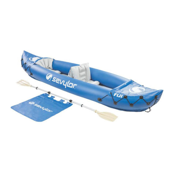 Sevylor 1 Person Sit On Top Kayak (Non Covered) Instructions Manual