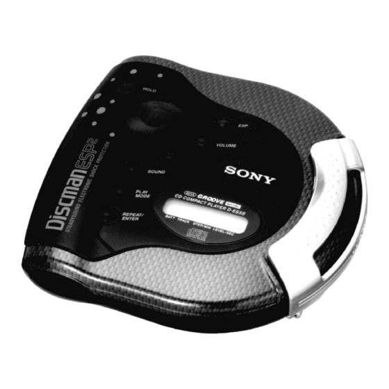 Sony D-ES55 Service Manual