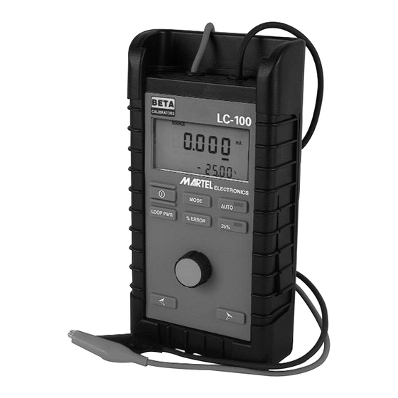 Martel LC100 Manual