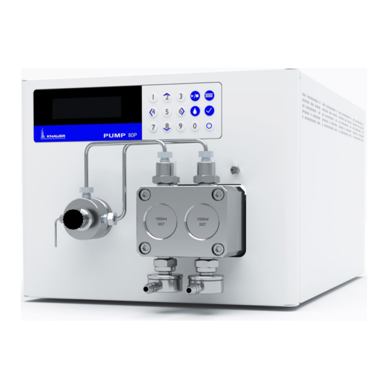 Knauer BlueShadow Pump 80P Instructions Manual