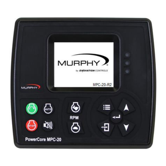 Enovation Controls MURPHY PowerCore MPC-20-R2 Manuals