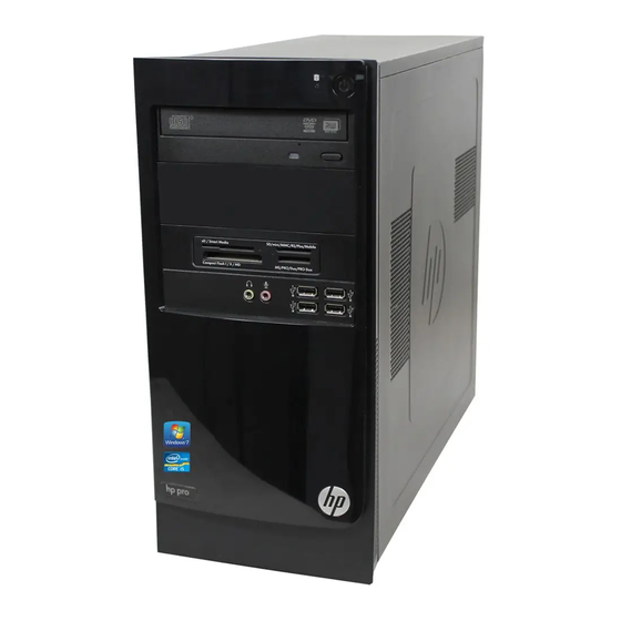 HP Pro 3330 Small Form Factor Maintenance & Service Manual