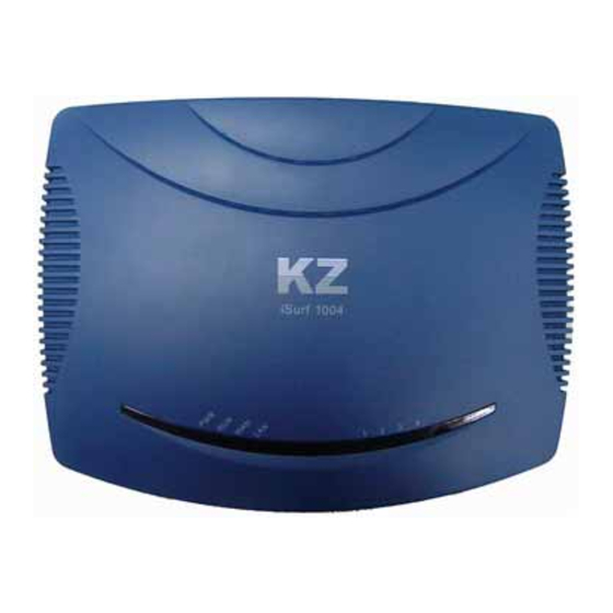 KZTech iSurf 1004 User Manuals