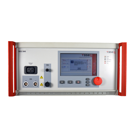 Teseq NSG 3040 Manuals