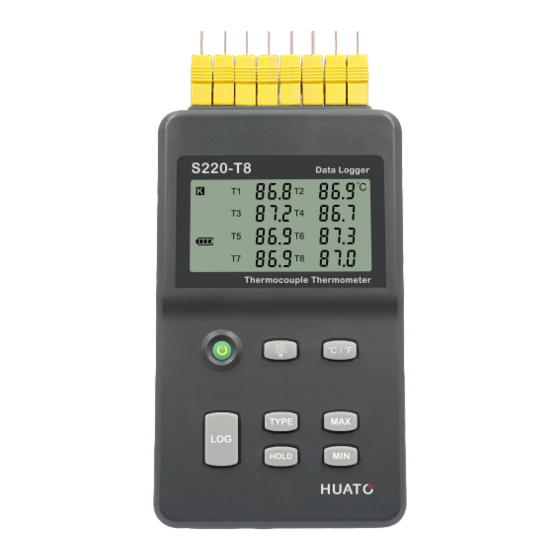 Huato S220-T8 Series Data Logger Manuals