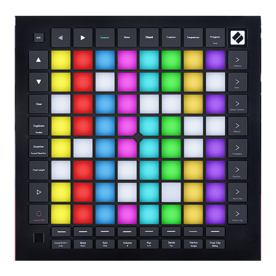 Focusrite Audio Engineering Novation Launchpad Pro User Manual