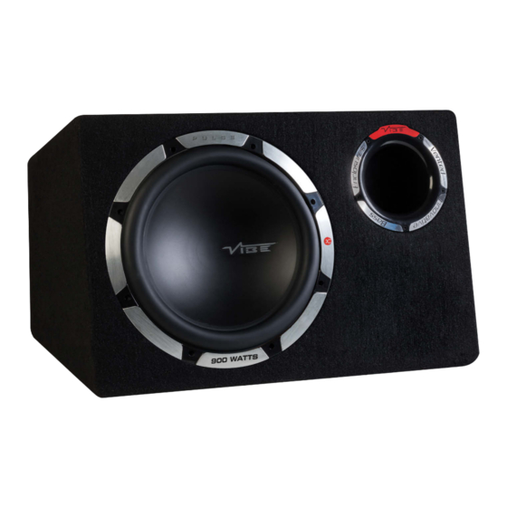 Vibe PULSE CBR 12 Owner's Manual