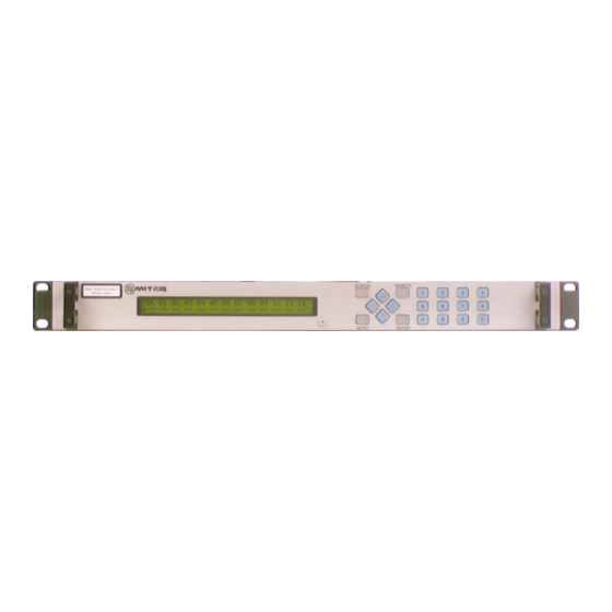 User Manuals: Miteq NSU Redundant Switchover System