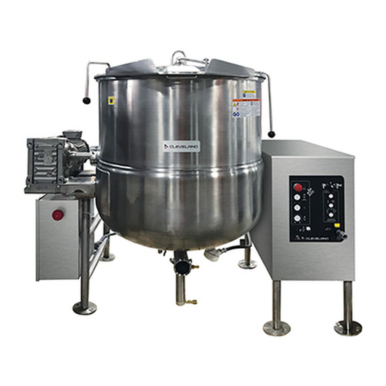 CLEVELAND HA-MKDL-100-CC KETTLE SPECIFICATIONS | ManualsLib