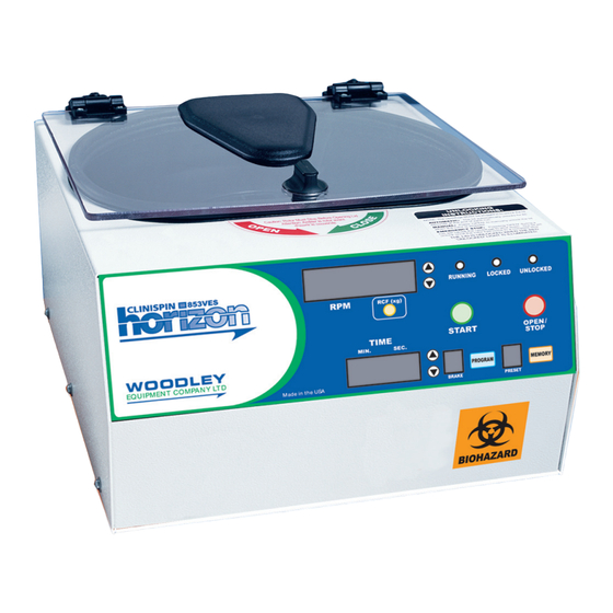 Woodley Clinispin Horizon 853VES Operator's Manual