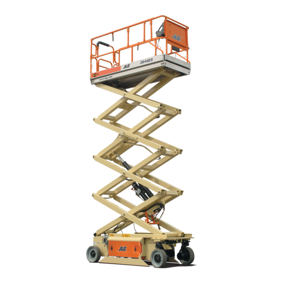 JLG E3 Quick Start Manual